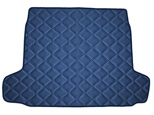 Matelassé cuir éco bleu - matelassé,