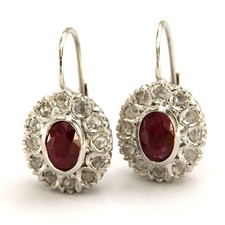 Boucles d'Oreilles en OR Blanc