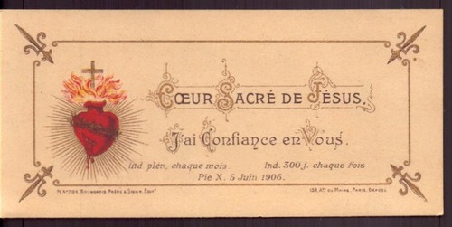 Image pieuse coeur - ", de