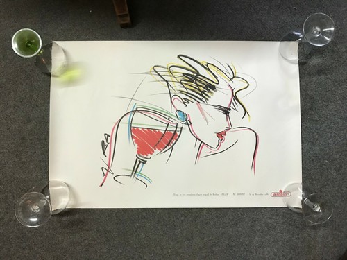 Affiche lithographie sur velin - lithographie,