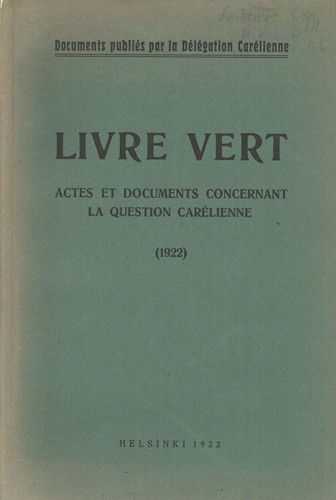 Livre vert actes documents - et,