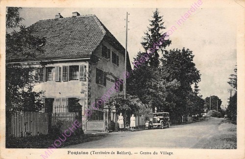 Cpa 90150 fontaine centre - fontaine,