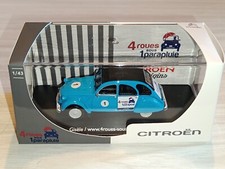 CITROEN 2CV6  4 ROUES SOUS 1 PARAPLUIE " GISÈLE " BLEU 1/43 ELIGOR