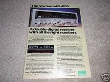 Sansui G-4700 Récepteur Ad De 1982, Lunettes, Beast