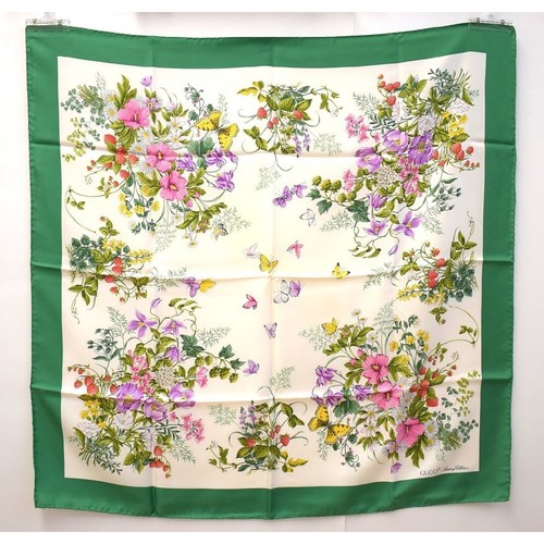 Gucci écharpe soie - Écharpe, bouquet