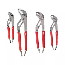MILWAUKEE 6 In./8 In./10 In. Straight-Jaw and V-Jaws Pliers Set (4-Piece)