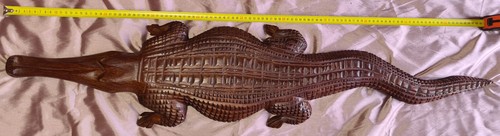 Immense sculpture crocodile - ,