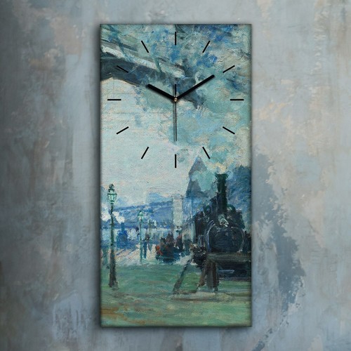 Horloge murale sur - , toile