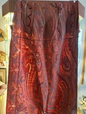 Ancien rideau de cachemire  bel etat 77 X Lg 270 cm Provenance maison bourgeoise