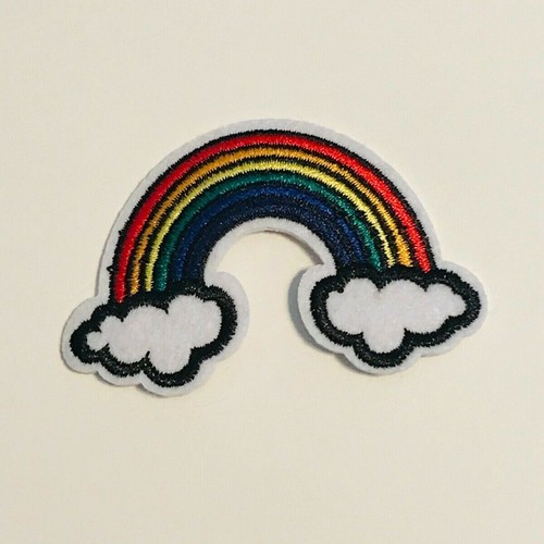 Cute rainbow iron sew - iron, on
