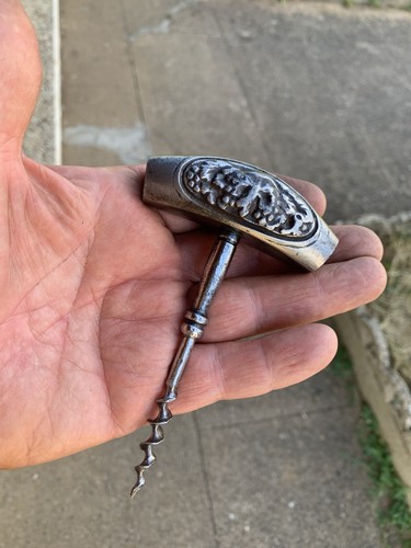 Ancien tire bouchon acier - ancien, 19
