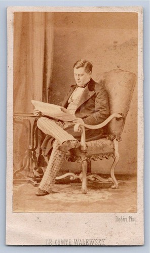 Cdv 1865 comte walewski - walewski, fils
