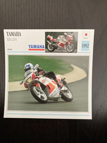 Carte fiche moto collection - carte,