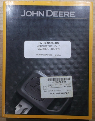 Manuel pièces john deere - manuel,