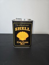 Bidon vintage SHELL Car Care Kit métal déco garage rétro collection auto