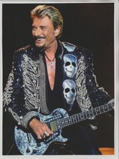 JOHNNY  HALLYDAY   N° 62  : PHOTO DE MAGAZINE  PLASTIFIEE .