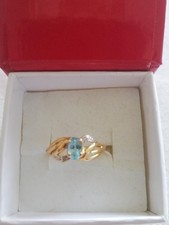 Bague or jaune,  rhodiage en