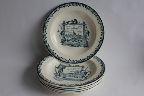 Assiettes terre fer - 6,