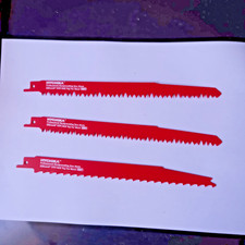 3 LAMES Assorties de SCIE SABRE - BOIS 