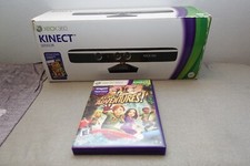 Microsoft 1414 Xbox 360 Black Kinect Sensor Bar and Kinect Adventures Game 