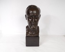 Sculpture buste bronze tête