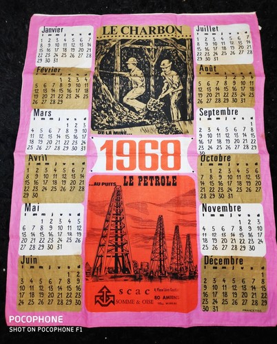 Calendrier tissu - calendrier,