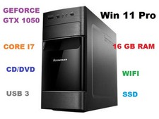 PC GAMER LENOVO - INTEL CORE i7 - 16 GB RAM - GTX 1050 - SSD + HDD 1TO - Win 11