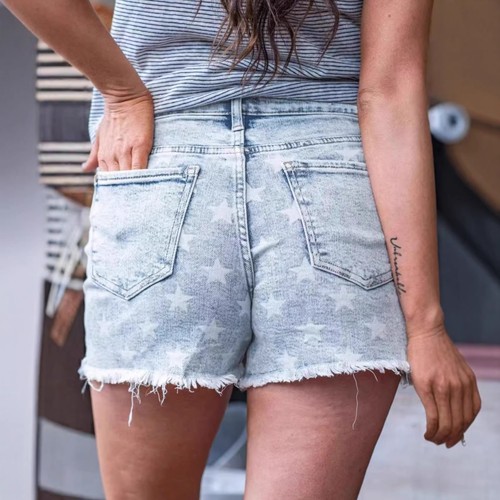 Short femme jean vintage - short,