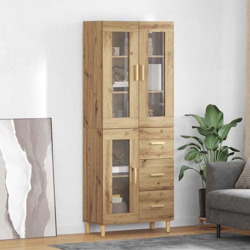 Haut armoire avec tiroir - avec, bois