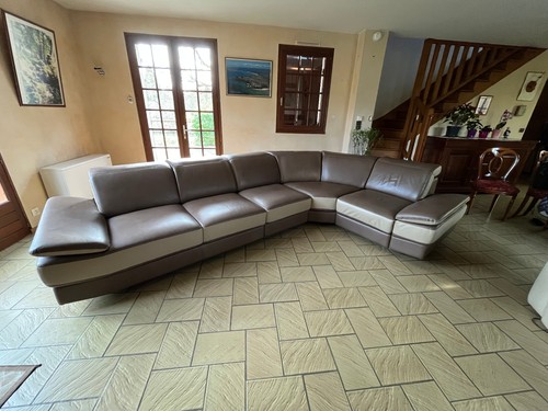 Canapé cuir fauteuil - canapé,