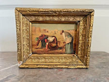 Ancien Tableau Cadre Doré