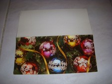 CP CARTE POSTALE NOEL et NOUVELLE ANNEE en 6 LANGUES BOULES de NOEL - Vierge