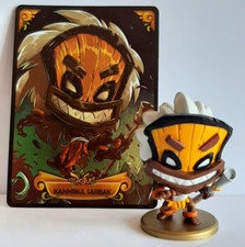 Krosmaster Arena Série 3 Kannibul Sarbak Miniature Or Et Carte Papier Alu