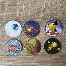Un lot de 6 Pogs Chupa Caps