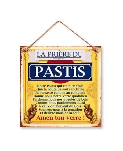 Plaque métal prière du - plaque,