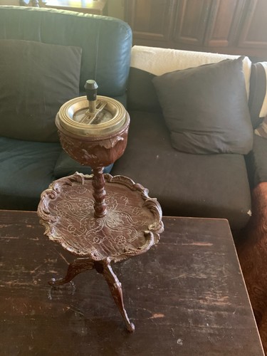 Cendrier bois sculpté avec - en,