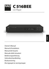 Bedienungsanleitung-Operation Instructions pour NAD C 516 Bee Dans Allemand