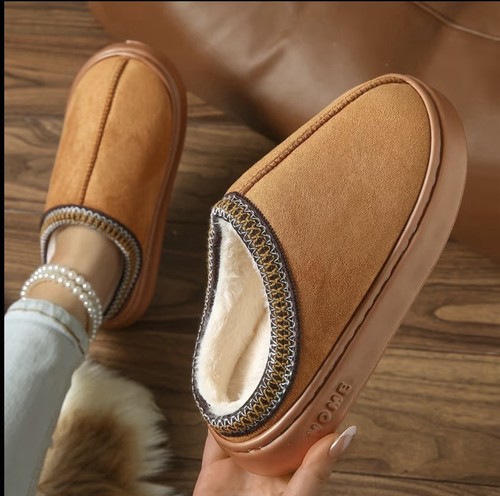 Chaussons confortable marrons - chaussons,
