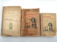 LOT 3vol Tarot synthèse Egyptien Bohémien Cartomancie Shémahni Muchery 1923 Rare