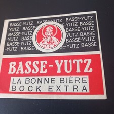 Ancienne étiquette bière Brie BASSE-YUTZ