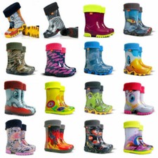 Garçons Filles Enfants Bottes en Caoutchouc Pluvieux Bottes UK Taille 4 - -2.5