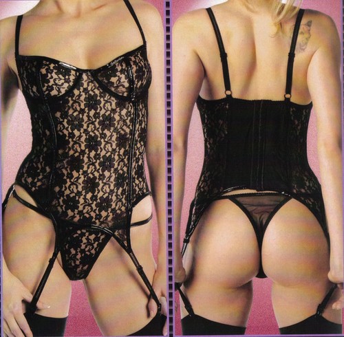 Guêpière bustier dentelle - guêpière/bustier,