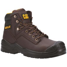 Chaussures De Sécurité Hautes – Caterpillar Striver Bump Marron S3 SRC – Tige Cu