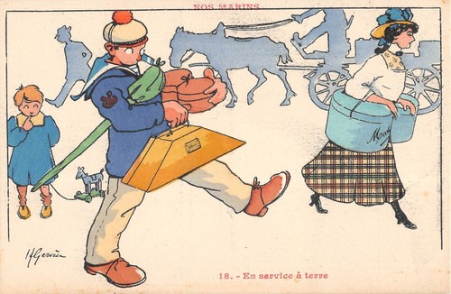 Cpa illustrateur gervese - illustrateur, /