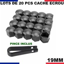 20 CACHE ECROU CAPUCHON 19MM GRIS COMPATIBLE PEUGEOT CITROEN RENAULT BMW AUDI ..