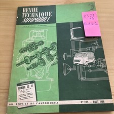 REVUE TECHNIQUE CITROEN DS 21 DS 21 M DS 19 A DS 19 MA PALLAS partie 1 Rta 1966
