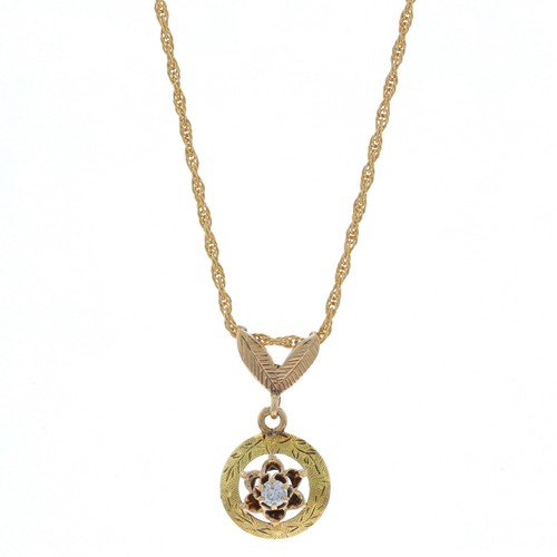 Pendentif collier fleur art - collier,