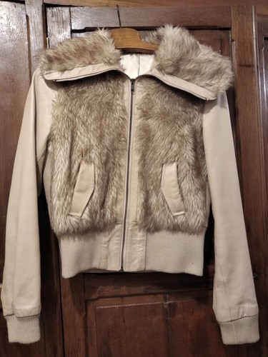 Veste cuir fausse - cuir, et