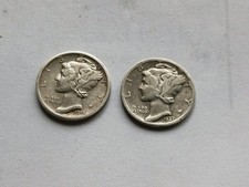 Lot De 2 Monnaies Argent Étrangères