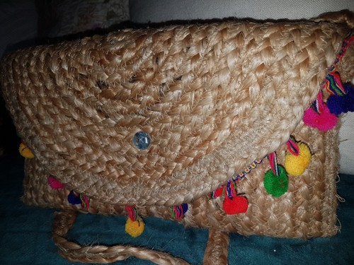 Sac pochette corde100 jute - sac, corde100%jute